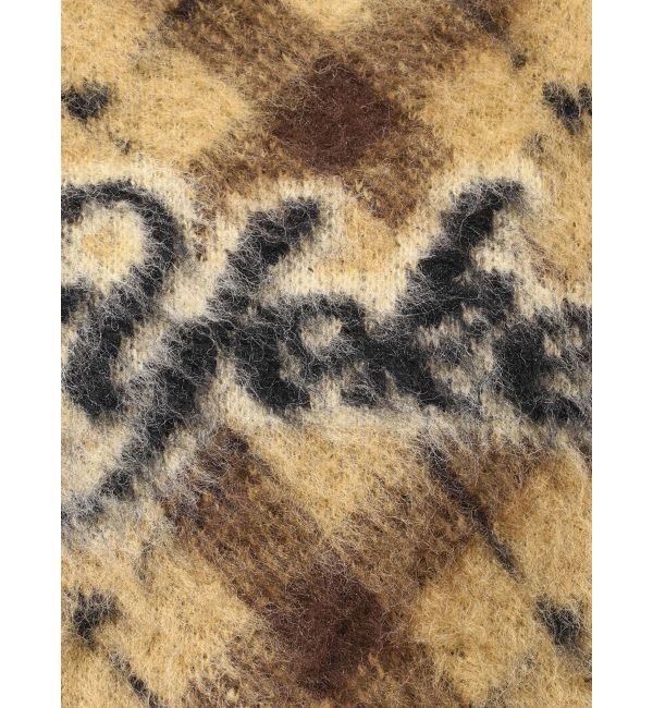 EMODA「チェックロゴオーバーニット」|ニット・セーター|