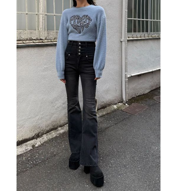 EMODA「クレーピングパッチシャギーニット」|ニット・セーター|