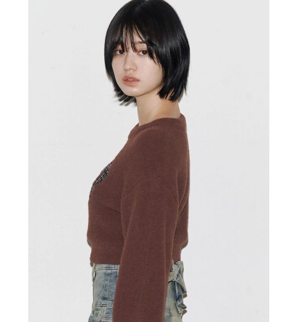 EMODA「クレーピングパッチシャギーニット」|ニット・セーター|