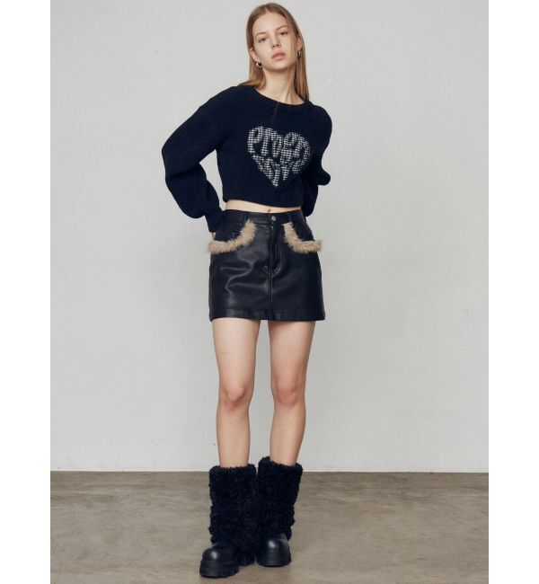 EMODA「クレーピングパッチシャギーニット」|ニット・セーター|