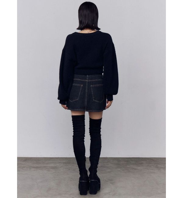 EMODA「クレーピングパッチシャギーニット」|ニット・セーター|