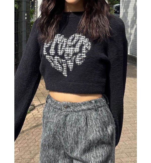 EMODA「クレーピングパッチシャギーニット」|ニット・セーター|