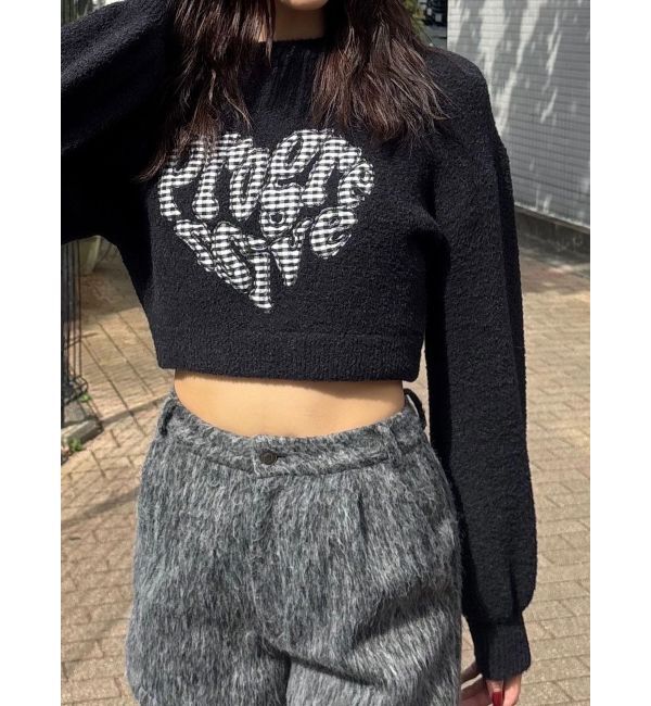 EMODA「クレーピングパッチシャギーニット」|ニット・セーター|