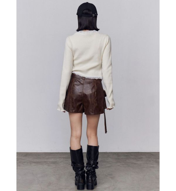 EMODA「カーゴラップフェイクレザーショートパンツ」|その他|