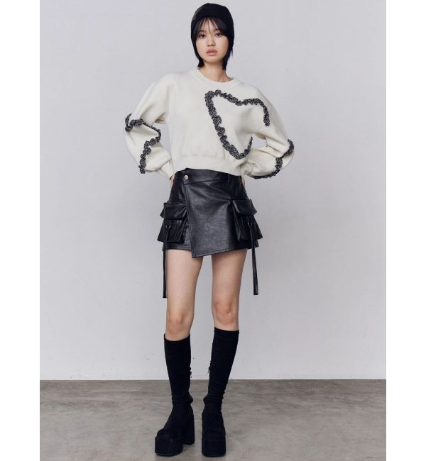 EMODA「カーゴラップフェイクレザーショートパンツ」|その他|