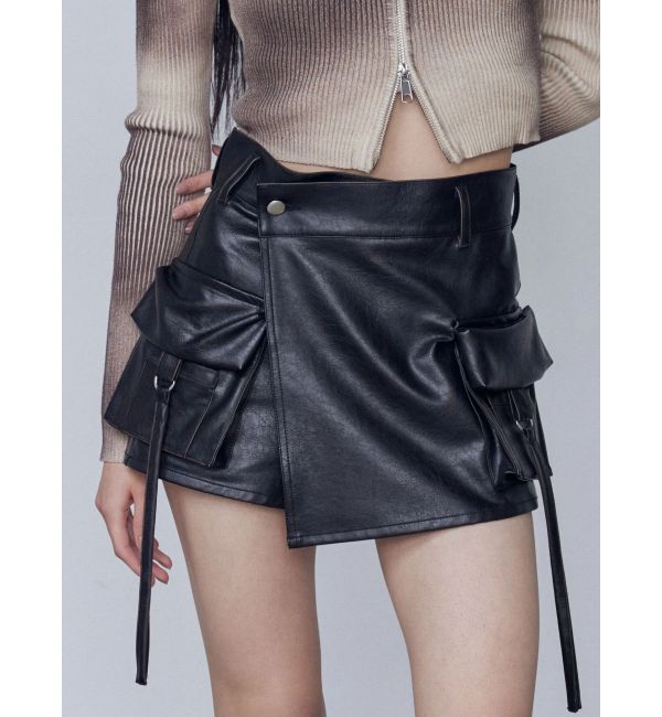 EMODA「カーゴラップフェイクレザーショートパンツ」|その他|