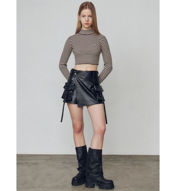 EMODA「カーゴラップフェイクレザーショートパンツ」|その他|