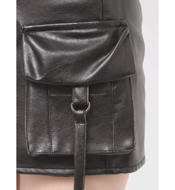 EMODA「カーゴラップフェイクレザーショートパンツ」|その他|