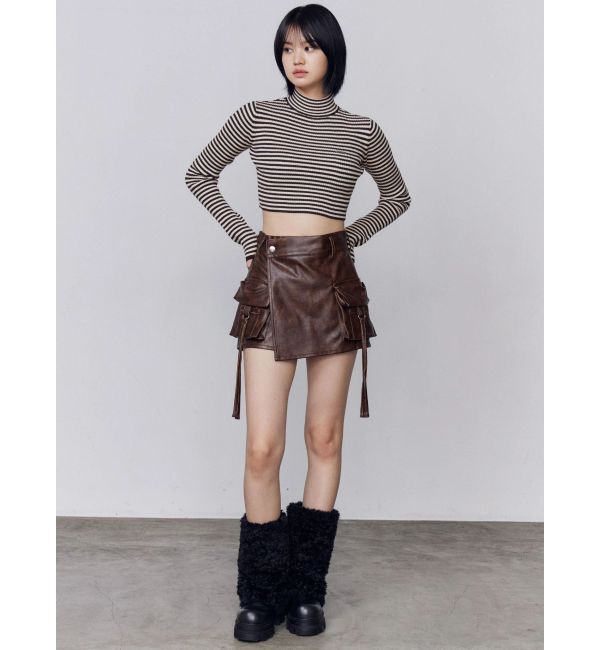 EMODA「カーゴラップフェイクレザーショートパンツ」|その他|