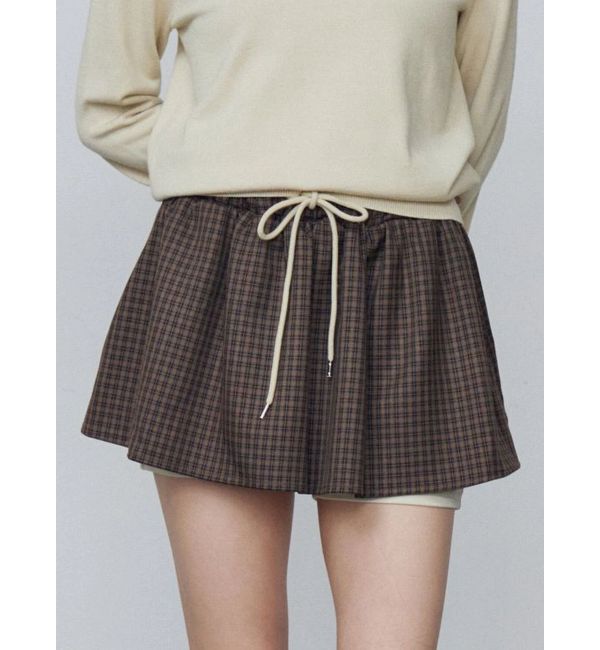 EMODA「レイヤードフレアスカート」|スカート|ベージュ