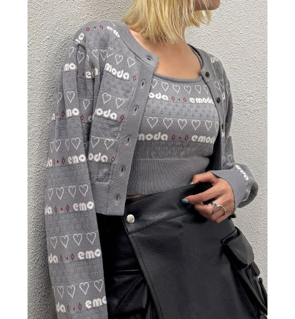 EMODA「アイレットロゴツインニット」|ニット・セーター|