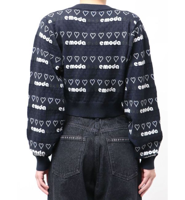 EMODA「アイレットロゴツインニット」|ニット・セーター|