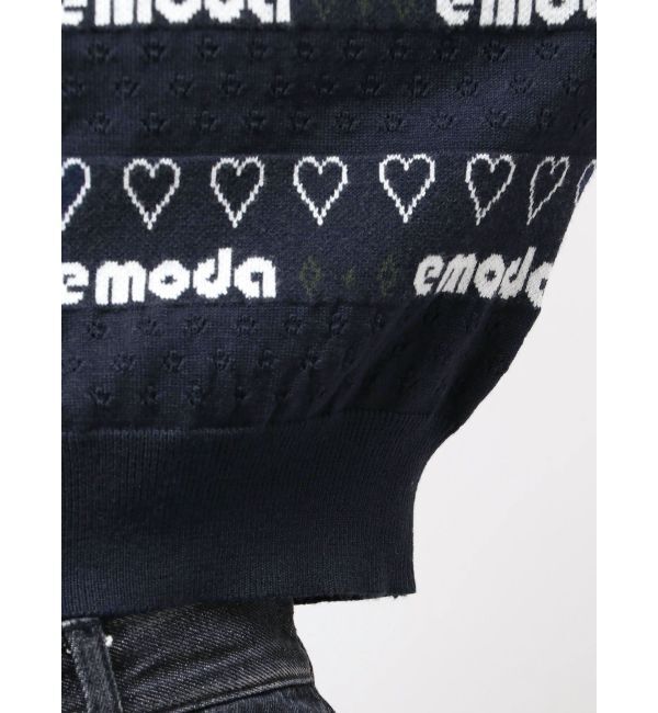 EMODA「アイレットロゴツインニット」|ニット・セーター|