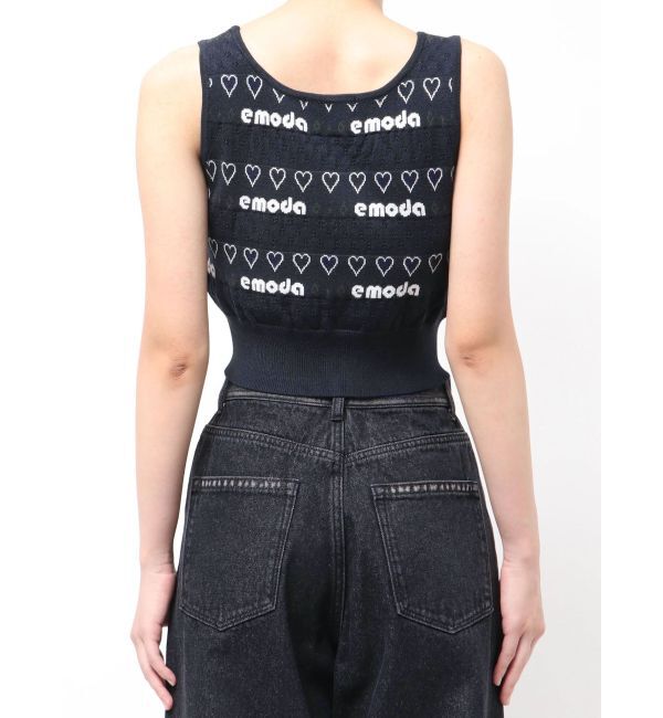 EMODA「アイレットロゴツインニット」|ニット・セーター|