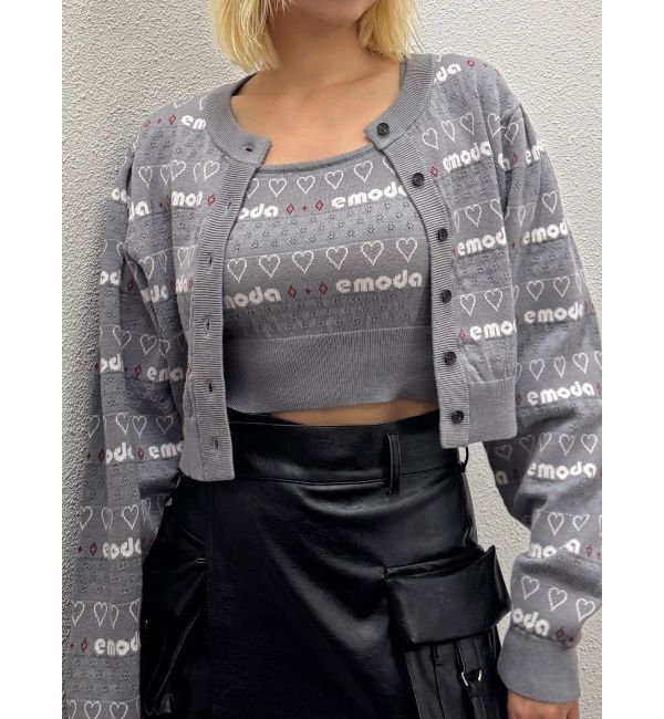 EMODA「アイレットロゴツインニット」|ニット・セーター|