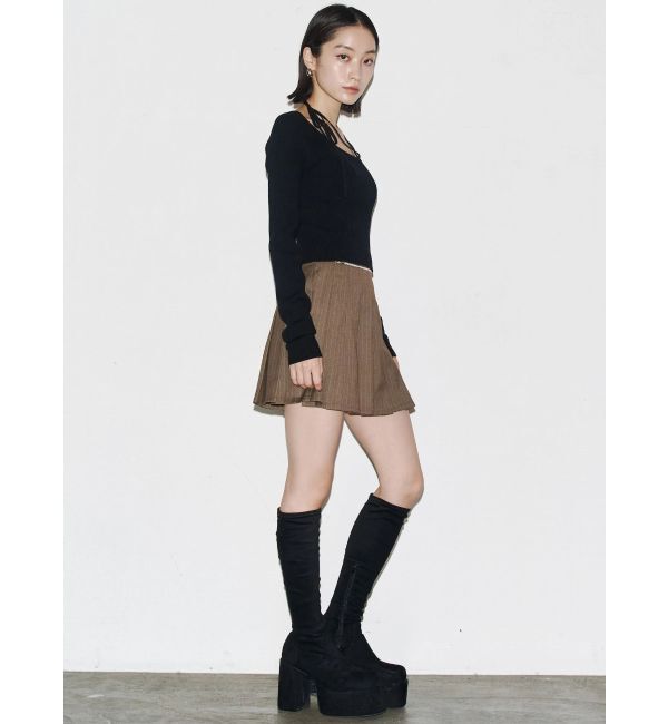 EMODA「アシンメトリーチョーカーニット」|ニット・セーター|