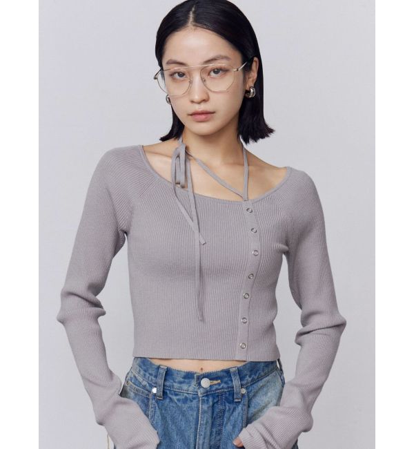 EMODA「アシンメトリーチョーカーニット」|ニット・セーター|