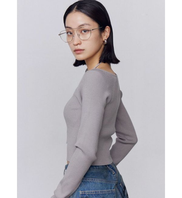 EMODA「アシンメトリーチョーカーニット」|ニット・セーター|