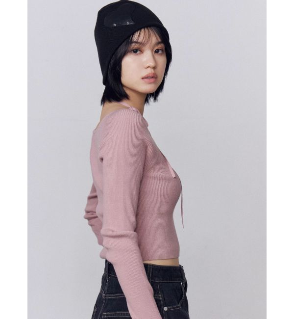 EMODA「アシンメトリーチョーカーニット」|ニット・セーター|