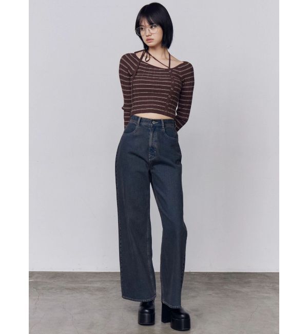 EMODA「アシンメトリーチョーカーニット」|ニット・セーター|