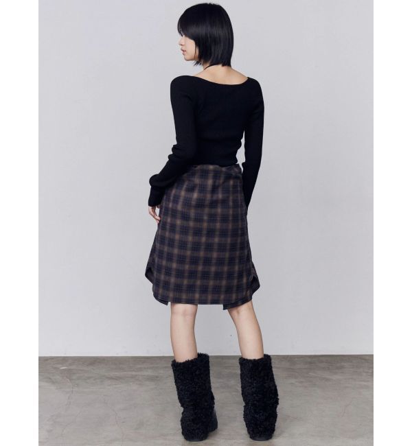 EMODA「アシンメトリーチョーカーニット」|ニット・セーター|