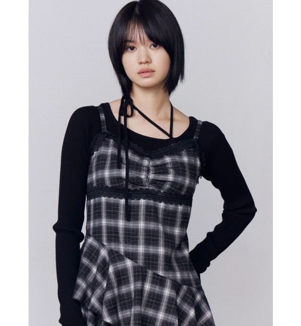 EMODA「アシンメトリーチョーカーニット」|ニット・セーター|