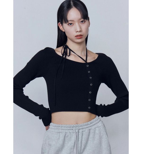 EMODA「アシンメトリーチョーカーニット」|ニット・セーター|