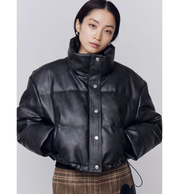 EMODA「フェイクレザーショートダウン」|ダウン|