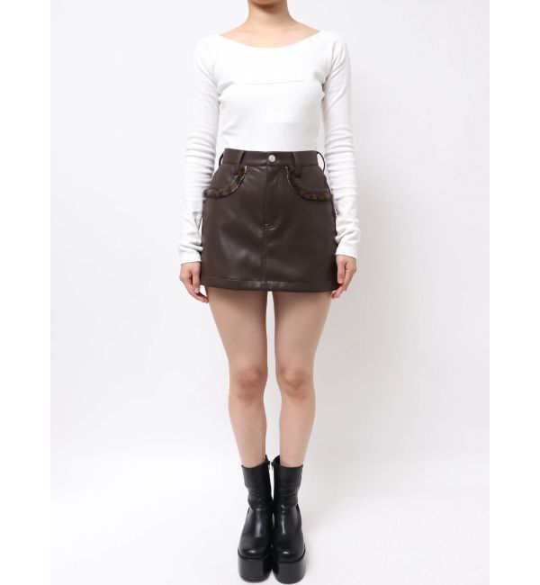 EMODA「ドッキングボックスミニスカート」|スカート|