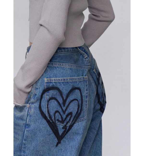 EMODA「バックグラフィティルーズジーンズ」|デニム|