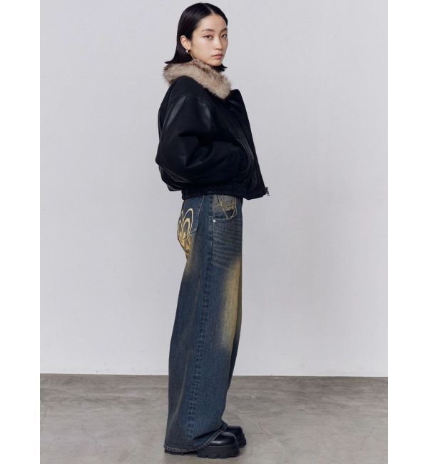 EMODA「バックグラフィティルーズジーンズ」|デニム|