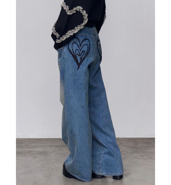 EMODA「バックグラフィティルーズジーンズ」|デニム|