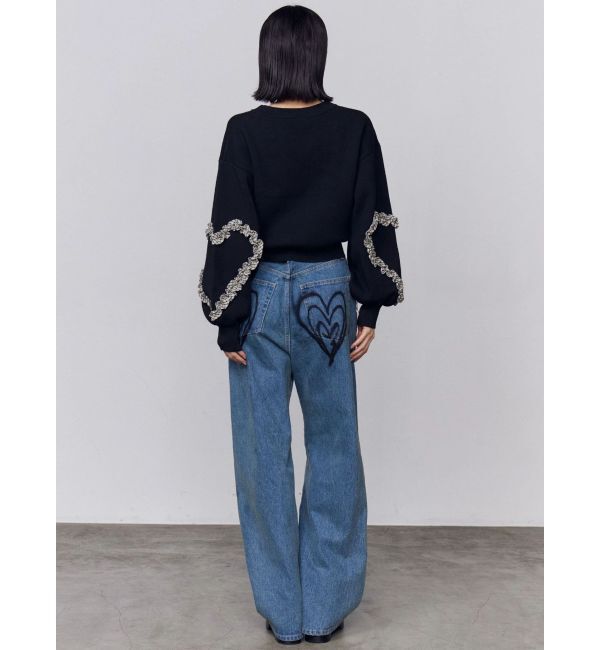 EMODA「バックグラフィティルーズジーンズ」|デニム|