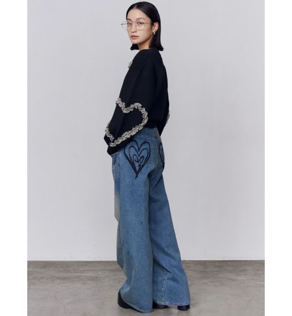 EMODA「バックグラフィティルーズジーンズ」|デニム|