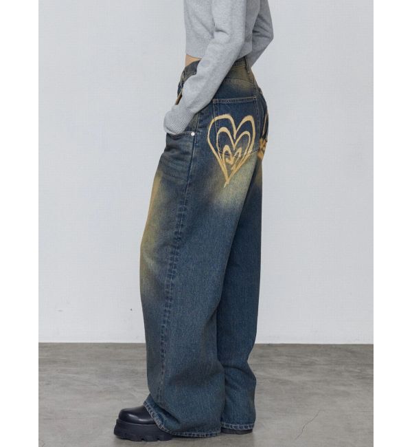 EMODA「バックグラフィティルーズジーンズ」|デニム|