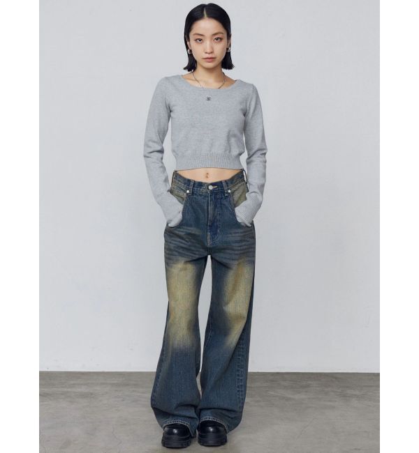 EMODA「バックグラフィティルーズジーンズ」|デニム|