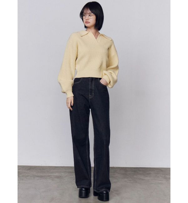 EMODA「スキッパーワイドシャギーニット」|ニット・セーター|