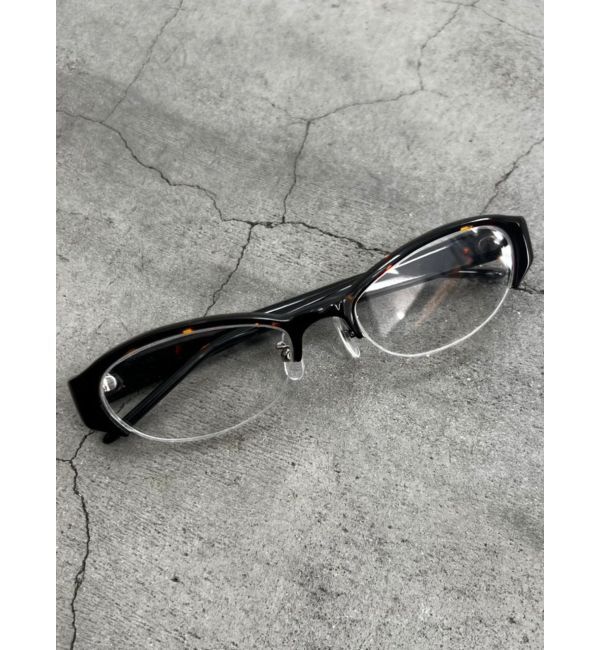 EMODA「ハーフリムクリアグラス」|メガネ|