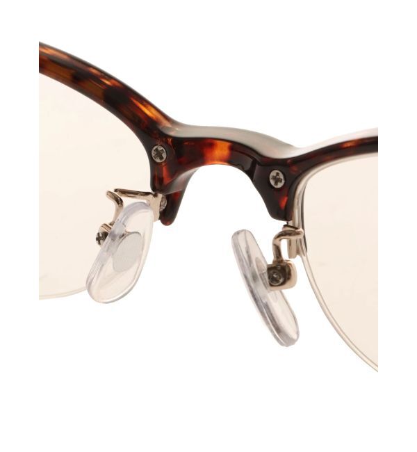 EMODA「ハーフリムクリアグラス」|メガネ|