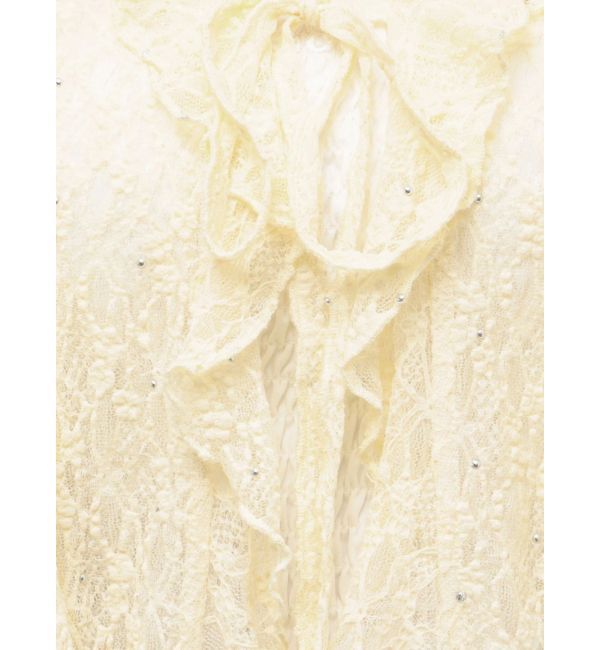 EMODA「ドットラッフルフリルクロップトップ」|Tシャツ・カットソー|