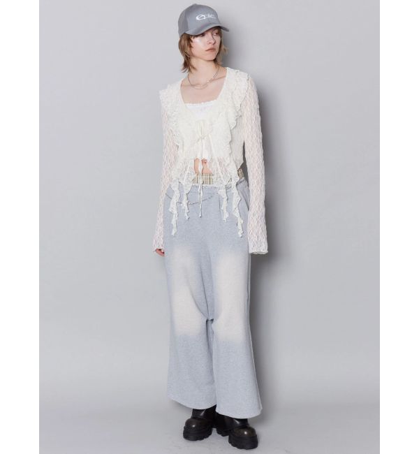 EMODA「ドットラッフルフリルクロップトップ」|Tシャツ・カットソー|