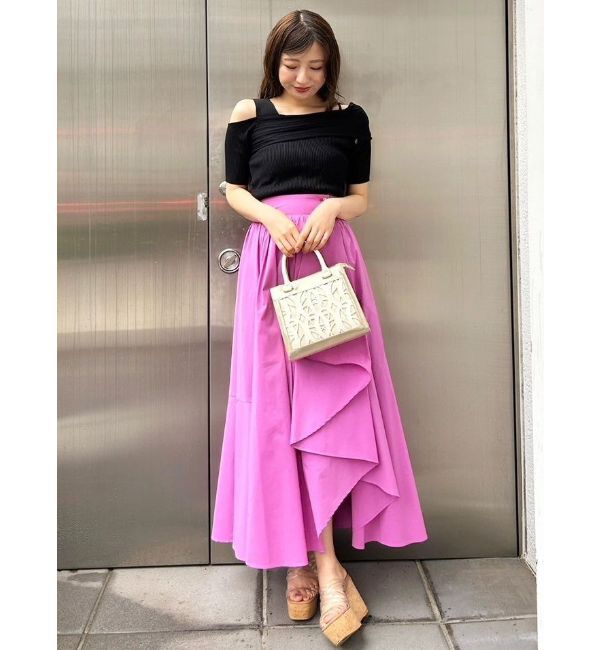 MERCURYDUO「ランダムフレアアシメスカート」|スカート|