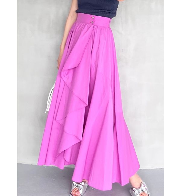 MERCURYDUO「ランダムフレアアシメスカート」|スカート|ピンク