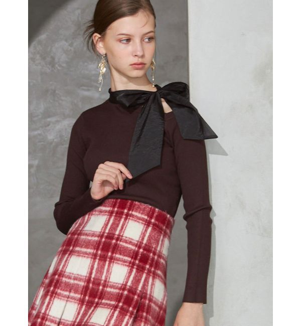 MERCURYDUO「シャギーチェックボックスプリーツミニスカパン」|その他|