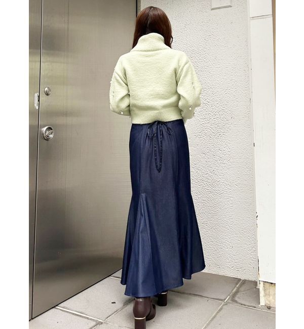 MERCURYDUO「ドロップパールニット」|ニット・セーター|