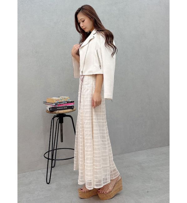 MERCURYDUO「オリジナルチュールチェックフレアスカート」|スカート|