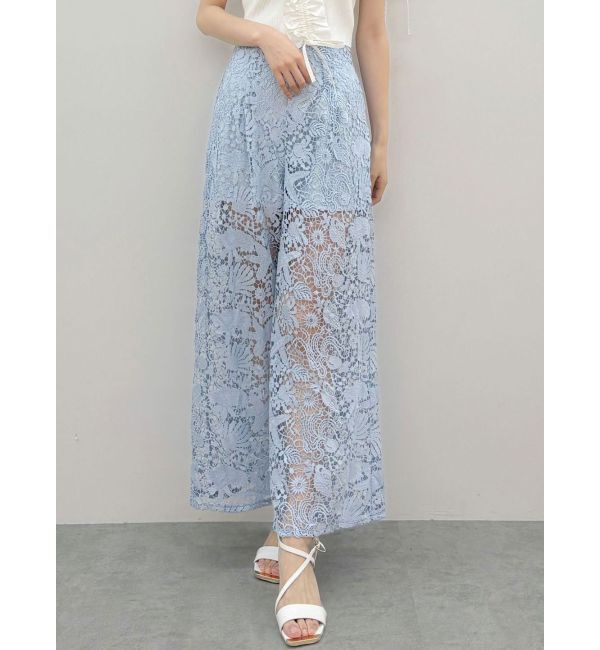 MERCURYDUO「SEA LIFE レースパンツ」|その他|ブルー