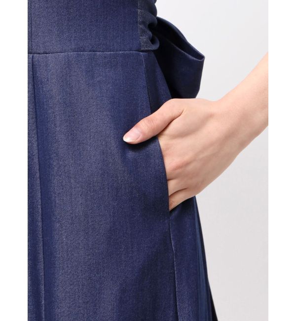 MERCURYDUO「シアーチェックラッフルドッキングワンピース」|ワンピース|