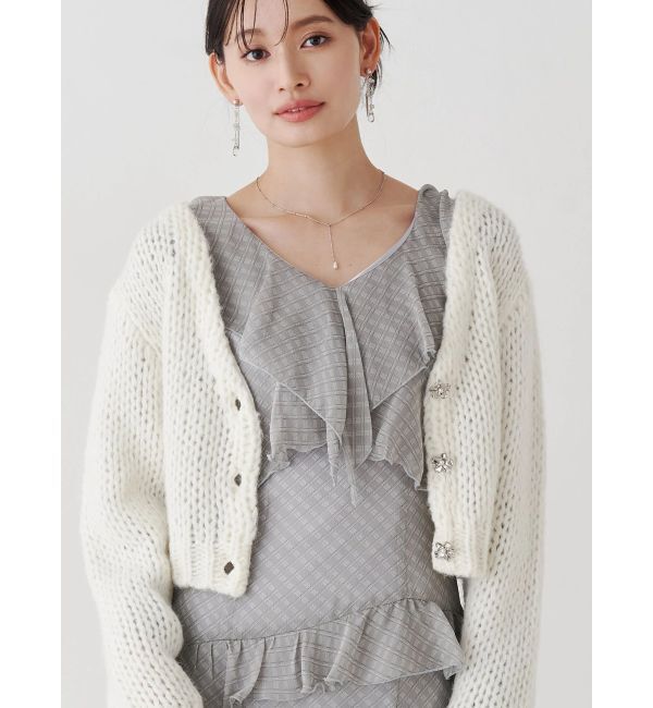 MERCURYDUO「ラッフルイレヘムロングワンピース」|ワンピース|