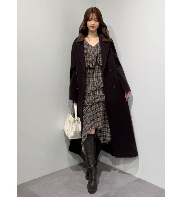 MERCURYDUO「ラッフルイレヘムロングワンピース」|ワンピース|